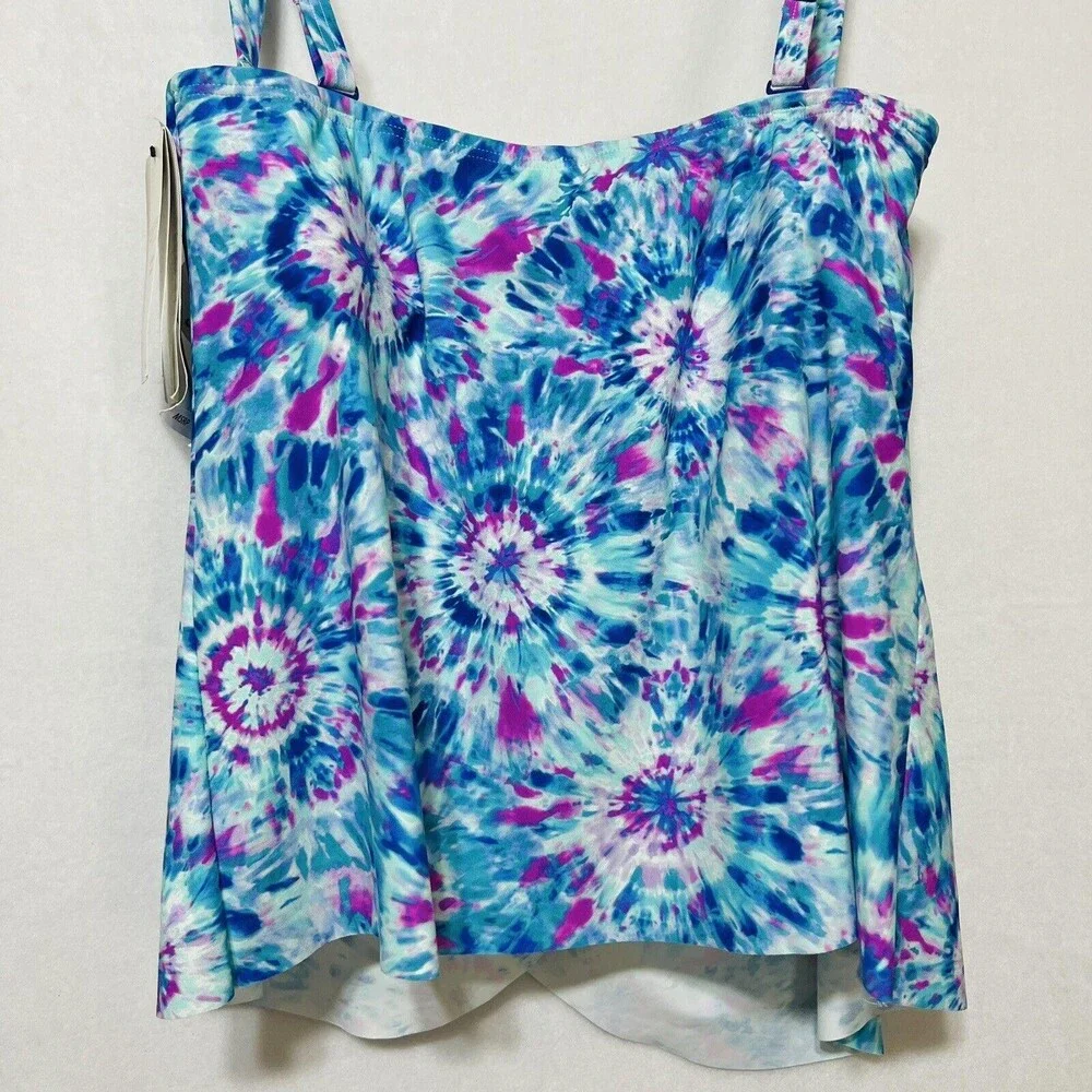 Contours By Coco Reef Tankini Size 10 34D Shape Maker Swimwear Built In Bra NWT - Picture 10 of 16